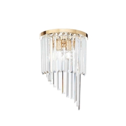 Φωτιστικό Τοίχου-Απλίκα Carlton 213491 30x45x15cm 3xE14 40W Gold Ideal Lux