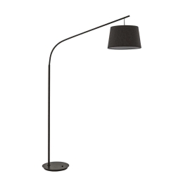 Φωτιστικό Δαπέδου Daddy 110363 118x197x40cm 1xE27 60W Black Ideal Lux