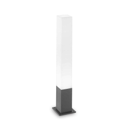 Φωτιστικό Δαπέδου Edo Square 135762 15x79x15cm 1xGX53 15W IP44 Anthracite Ideal Lux