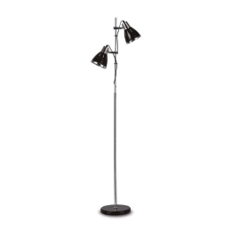 Φωτιστικό Δαπέδου Elvis 001197 24x160cm 2xE27 60W Black Ideal Lux