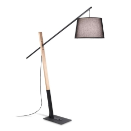 Φωτιστικό Δαπέδου Eminent 207599 166x230x4,2cm 1xE27 60W Black Ideal Lux
