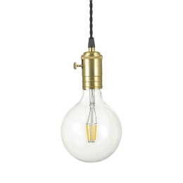 Φωτιστικό Οροφής Doc 163154 10x14,5/223,5cm 1xE27 60W Gold Ideal Lux