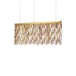 Φωτιστικό Οροφής Elisir 200064 80x48,5/134,5x5,5cm 6xG9 40W Gold Ideal Lux
