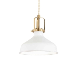 Φωτιστικό Οροφής Eris 238104 21x33/210cm 1xE27 60W White Ideal Lux