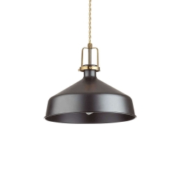 Φωτιστικό Οροφής Eris 249056 21x33/210cm 1xE27 60W Black Ideal Lux
