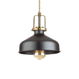 Φωτιστικό Οροφής Eris 249063 33x39/215cm 1xE27 60W Black Ideal Lux