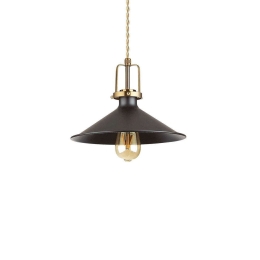 Φωτιστικό Οροφής Eris 249070 29x31/208cm 1xE27 60W Black Ideal Lux