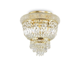 Φωτιστικό Οροφής-Πλαφονιέρα Dubai 200996 32x35,5cm 3xE14 40W Gold Ideal Lux