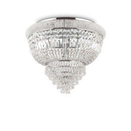 Φωτιστικό Οροφής-Πλαφονιέρα Dubai 207186 52X44cm 6xE14 40W Chrome Ideal Lux