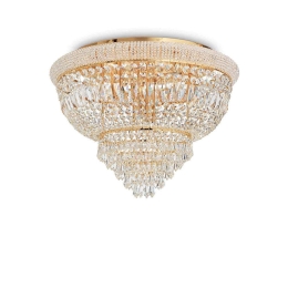 Φωτιστικό Οροφής-Πλαφονιέρα Dubai 243498 78x52,5cm 24xE14 40W Gold Ideal Lux