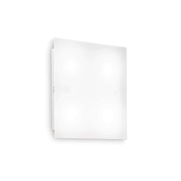 Πλαφονιέρα Flat 134895 30x5x30cm 4xGX53 15W 3000K White Ideal Lux