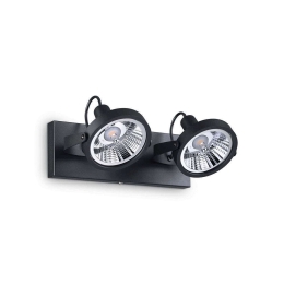Πλαφονιέρα Glim 200248 31x19x12Ccm 2xGU10 50W Black Ideal Lux
