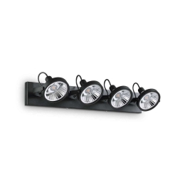 Πλαφονιέρα Glim 200255 65,5x19x12cm 4xGU10 50W Black Ideal Lux