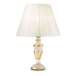 Φωτιστικό Επιτραπέζιο Firenze 012889 24x35cm 1xE14 40W White-Gold Ideal Lux
