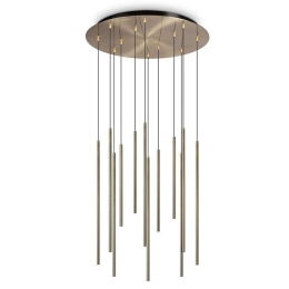 Φωτιστικό Οροφής Filo 263663 60x86/150cm LED 23W 3000K Gold Ideal Lux