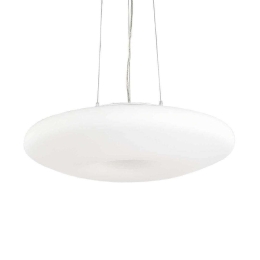 Φωτιστικό Οροφής Glory 019741 60x26/235cm 5xE27 60W White Ideal Lux
