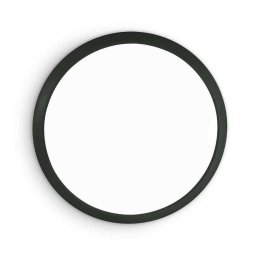 Φωτιστικό Οροφής-Πλαφονιέρα Gemma 252605 29x6cm LED 12W 3000K Black Ideal Lux