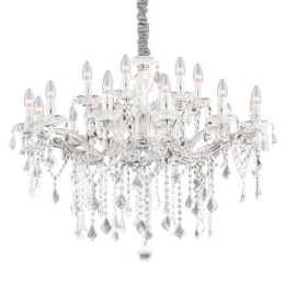 Φωτιστικό Οροφής-Πολυέλαιος Florian 075150 86x95/123cm 18xE14 40W Chrome Ideal Lux