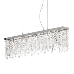 Φωτιστικό Οροφής-Ράγα Giada 098722 85x35/120x9cm 5xG9 40W Clear Ideal Lux