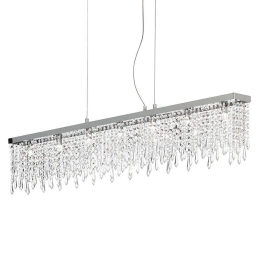 Φωτιστικό Οροφής-Ράγα Giada 098739 85x35/120x9cm 7xG9 40W Clear Ideal Lux