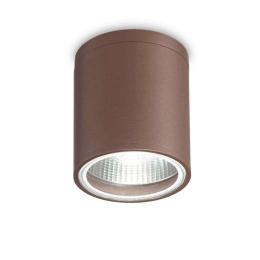 Φωτιστικό Οροφής-Σποτ Gun 163666 11x11,5cm 1xGU10 28W IP44 Coffee Ideal Lux