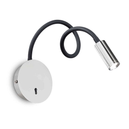 Φωτιστικό Τοίχου Focus-2 203188 8,5x28/55m LED 3W 3000K Chrome Ideal Lux