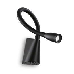 Φωτιστικό Τοίχου-Απλίκα Goose 142692 6x18,5x30cm LED 3W 3000K Black Ideal Lux