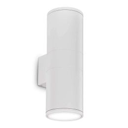 Φωτιστικό Τοίχου-Απλίκα Gun 092300 11x31x15cm 2xE27 60W IP54 White Ideal Lux
