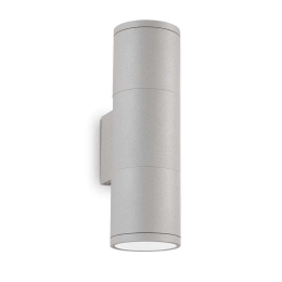 Φωτιστικό Τοίχου-Απλίκα Gun 163628 6,5x21x11cm 2xGU10 35W IP44 Grey Ideal Lux