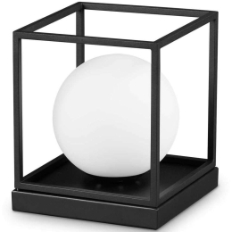 Φωτιστικό Επιτραπέζιο Lingotto 327877 18,5x18,5x22cm 1xE14 28W Black Ideal Lux
