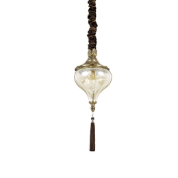 Φωτιστικό Οροφής Harem 115979 16,5x55/103cm 1xE27 60W Gold Ideal Lux