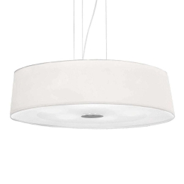 Φωτιστικό Οροφής Hilton 075501 50x21/230cm 4xE27 60W White Ideal Lux