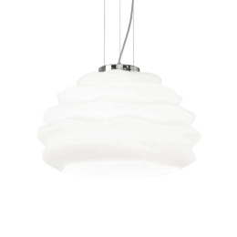 Φωτιστικό Οροφής Karma 132389 39x29,5/238,5cm 1xE27 60W White Ideal Lux