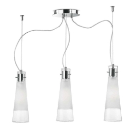 Φωτιστικό Οροφής Kuky 033952 67x44/130x20cm 3xE27 60W Clear Ideal Lux