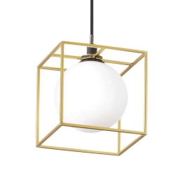 Φωτιστικό Οροφής Lingotto 251103 12x12x37/212cm 1xG9 28W Gold Ideal Lux