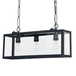 Φωτιστικό Οροφής-Ράγα Igor 092881 65x43/134x17cm 3xE27 60W Black Ideal Lux