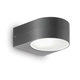Φωτιστικό Τοίχου Iko 018515 14x7x19cm 1xE27 60W IP54 Anthracite Ideal Lux