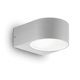 Φωτιστικό Τοίχου Iko 092218 14x7x19cm 1xE27 60W IP54 Grey Ideal Lux