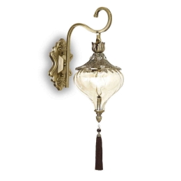 Φωτιστικό Τοίχου-Απλίκα Harem 115962 16,5x53x26cm 1xE27 60W Gold Ideal Lux