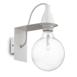 Φωτιστικό Τοίχου-Απλίκα Minimal 045191 12x23x21cm 1xE27 60W White Ideal Lux