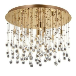 Φωτιστικό Οροφής-Πλαφονιέρα Moonlight 082790 80x36cm 15xG9 40W Gold Ideal Lux