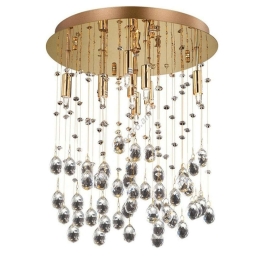 Φωτιστικό Οροφής-Πλαφονιέρα Moonlight 080932 40x36cm 8xG9 40W Gold Ideal Lux