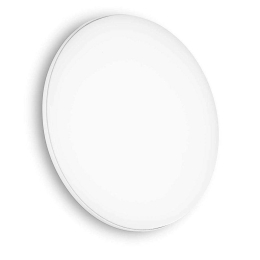 Φωτιστικό Οροφής-Πλαφονιέρα Mib Round 269115 30x5cm LED 19W 3000K IP65 White Ideal Lux Μέταλλο,Αλουμίνιο