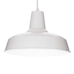 Φωτιστικό Οροφής Moby 102047 35x35/120cm 1xE27 42W White Ideal Lux
