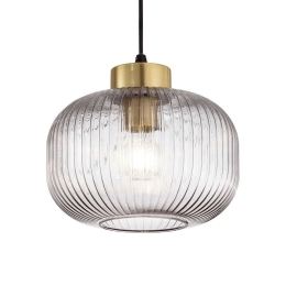 Φωτιστικό Οροφής Mint-2 237398 24x24,5/233,5cm 1xE27 60W Smoke Ideal Lux