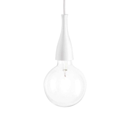 Φωτιστικό Οροφής Minimal 009360 12,5x35/242cm 1xE27 70W White Ideal Lux