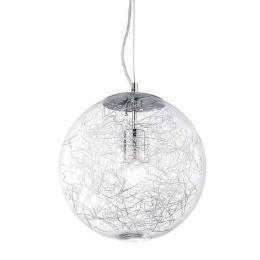 Φωτιστικό Οροφής Mapa Max 045115 30x36/245cm 1xE27 60W Chrome Ideal Lux