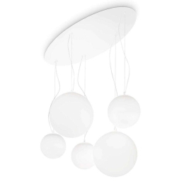 Φωτιστικό Οροφής Mapa 043562 105x35/110x54cm 5xE27 60W White Ideal Lux