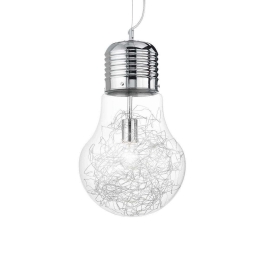 Φωτιστικό Οροφής Luce 033662 30x60/269cm 1xE27 60W Clear Ideal Lux