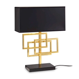 Φωτιστικό Επιτραπέζιο Luxury 201115 35x46,5x16cm 1xE27 60W Gold-Black Ideal Lux